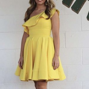 Yellow Short Dress